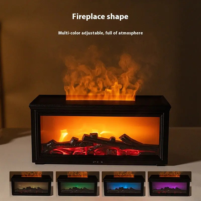 3D Fireplace Flame Aroma Diffuser Humidifier