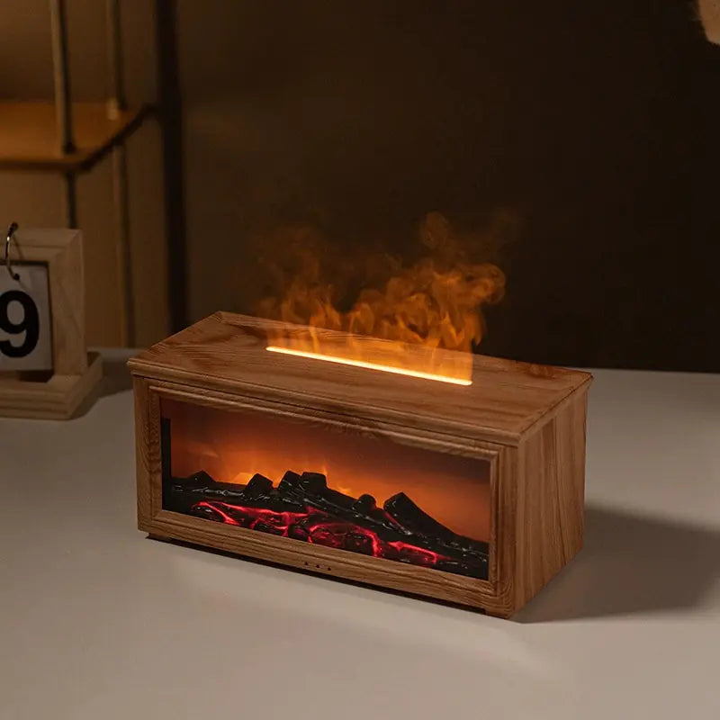 3D Fireplace Flame Aroma Diffuser Humidifier