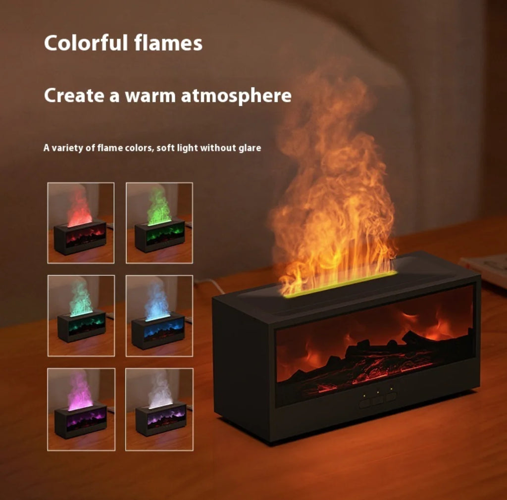 3D Fireplace Flame Aroma Diffuser (Modern version)