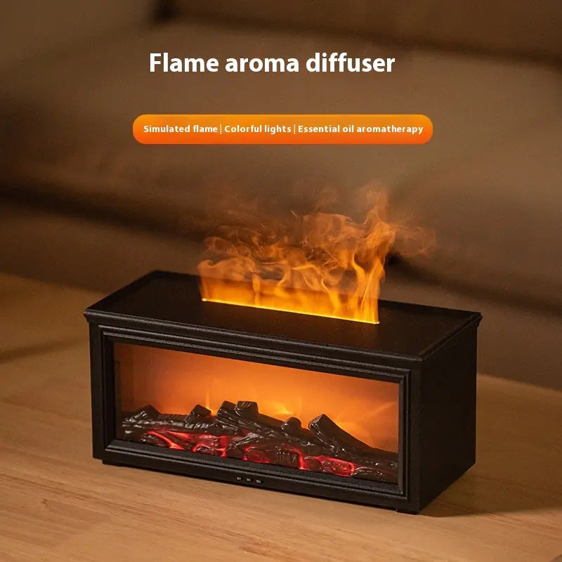3D Fireplace Flame Aroma Diffuser Humidifier